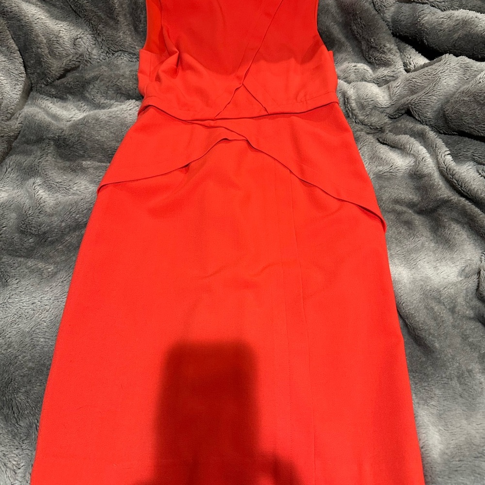 Elegant BCBG Orange Sleeveless Dress